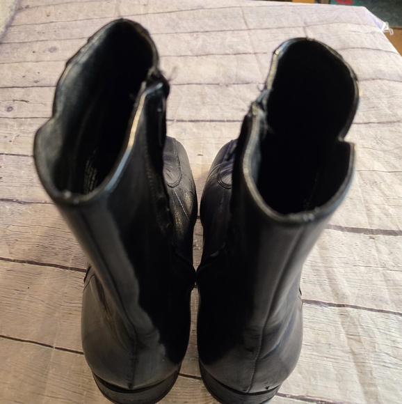 FLORSHEIN VTG MEN\'S BOOTS BLACK ZIP SIDE 122642 01 CA SIZE 10 3E MADE IN INDIA main image 7